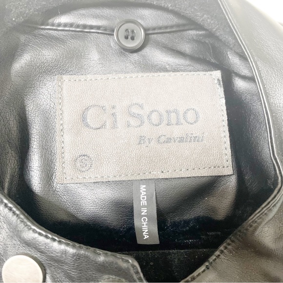 Ci Sono faux leather bomber jacket size small - Picture 4 of 5